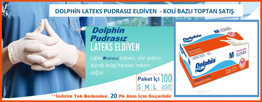 Dolphin Lateks Pudrasız Eldiven