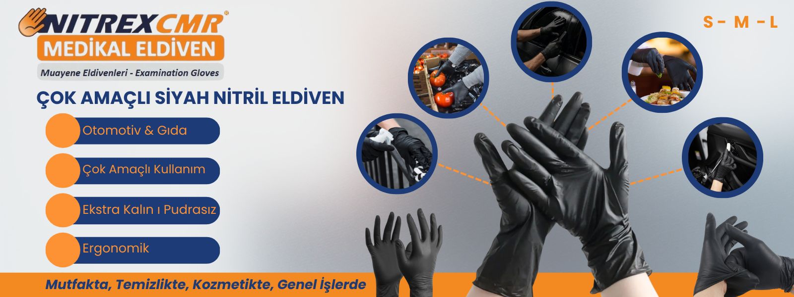 Siyah Nitril Pudrasız Eldiven, Siyah Nitril Pudrasız Eldiven, Muayene Eldiveni Fiyatları