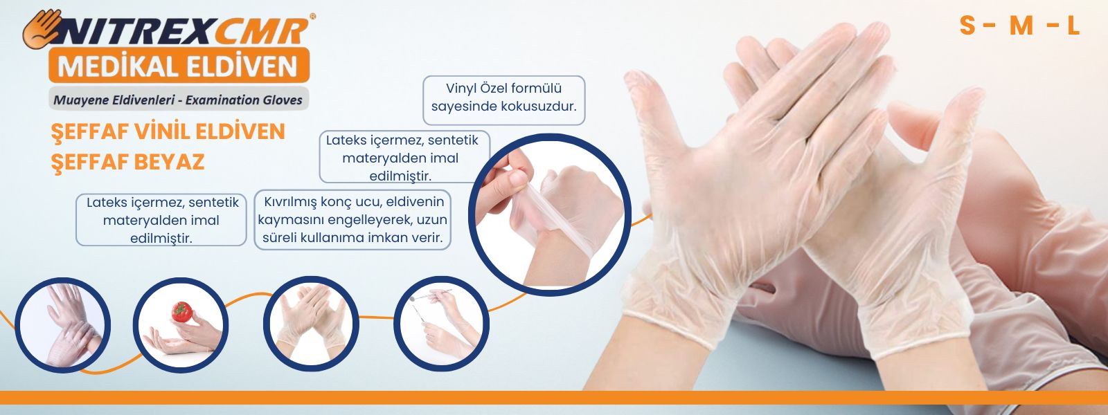 Vinil Muayene Eldiveni, vinil Pudrasız Eldiven, Muayene Eldiveni Fiyatları
