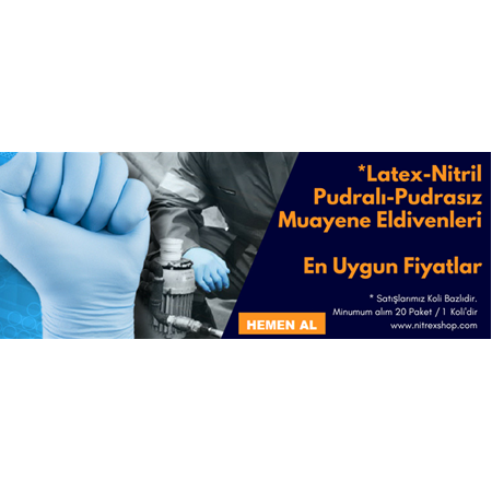 Lateks Nitril Pudralı Pudrasız Eldiven