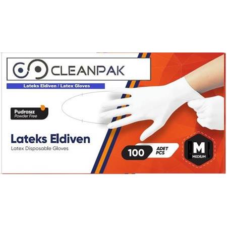 Cleanpak Lateks Pudrasız Muayene Eldiveni