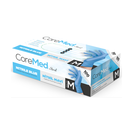 Bimel Mavi Nitril Muayene Eldiveni Pudrasız