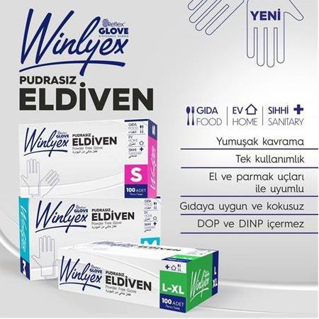 Winlyex Şeffaf Tpe Eldiven